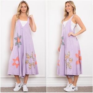 Bluevelvet Floral Lavender Jumpsuit
